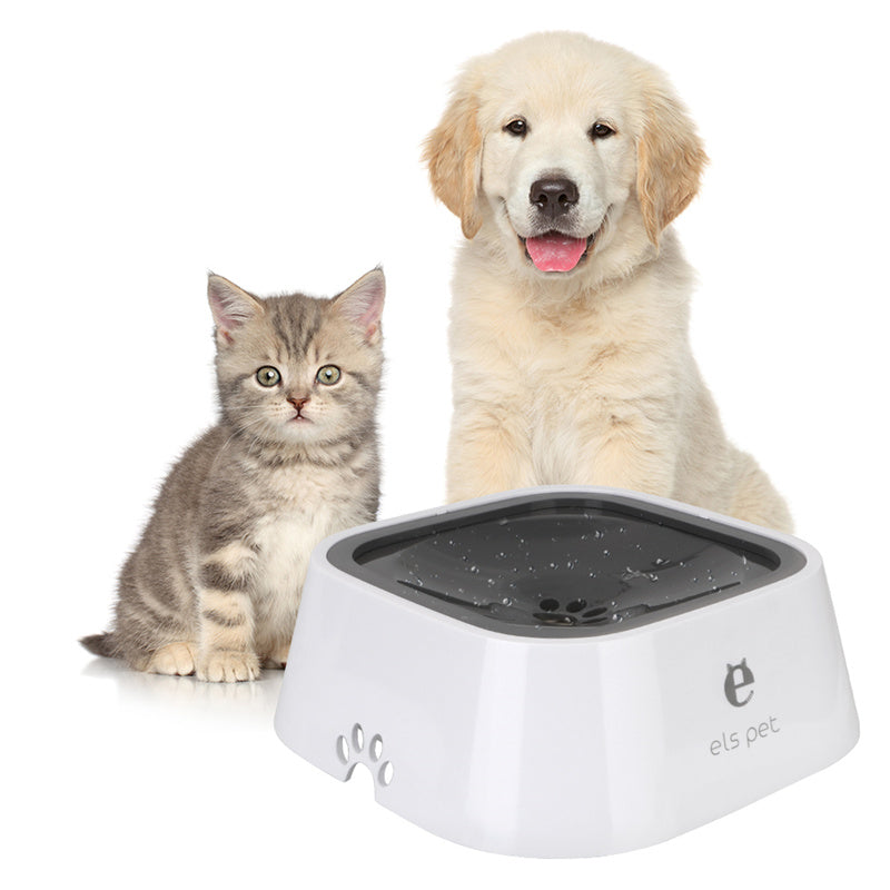 Trinknapf mit Schwimmplatte für Katzen & Hunde – 1,5L, spritzwassergeschützt
