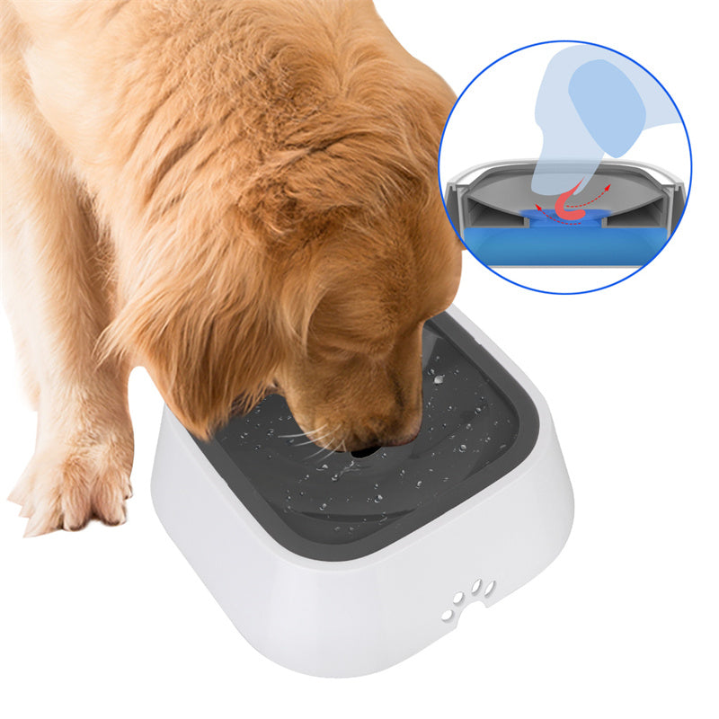 Trinknapf mit Schwimmplatte für Katzen & Hunde – 1,5L, spritzwassergeschützt